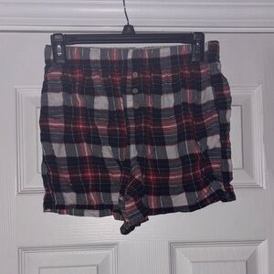 Plaid Women's Sleep Shorts size medium